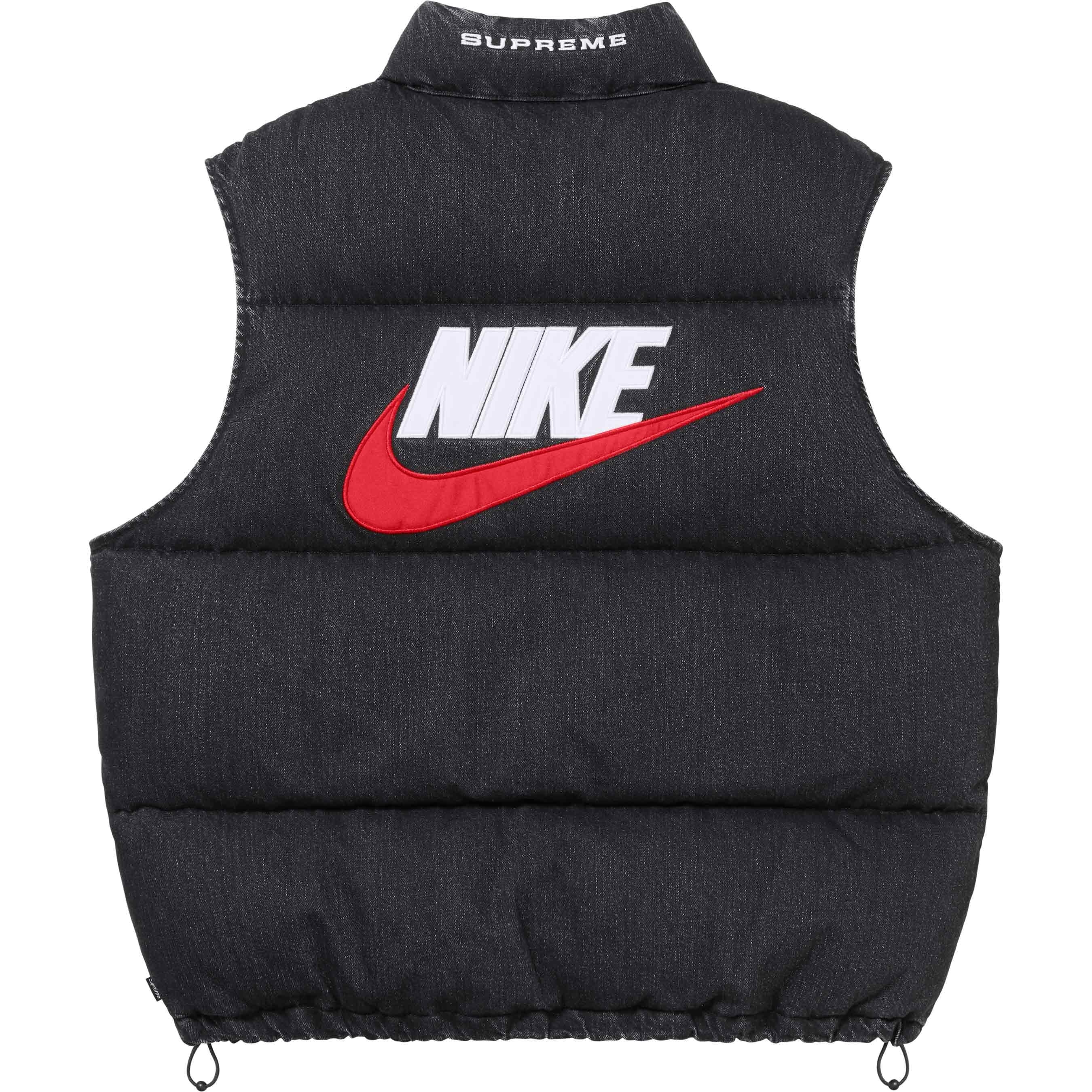 Supreme®/Nike® Denim Puffer Vest view 10